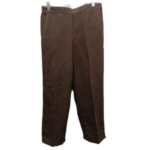 Alfred Dunner  Brown Suede Cloth Dress  Pants Size 10P